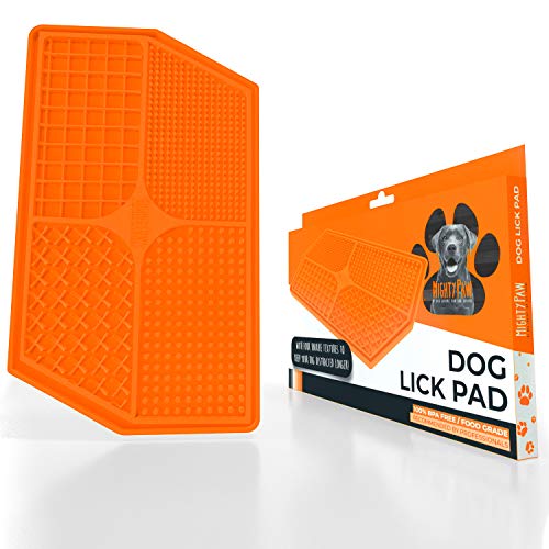 Mighty Paw Dog Lick Pad BPAFree Food Grade Silicone Mat for Fun